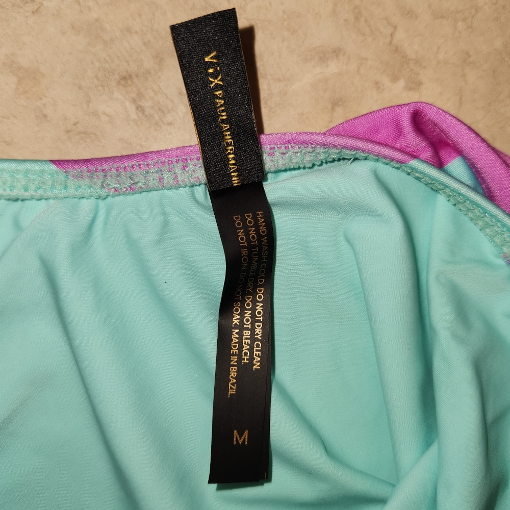 Vix Paula Hermanny Mani Bella Plunge Striped One-piece Swimsuit - Picture 6 of 6